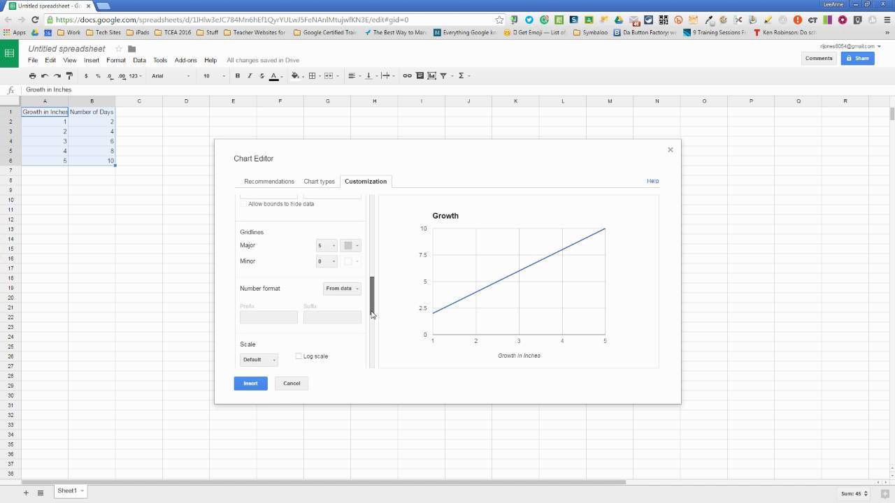 How To Make A Line Chart In Google Sheets