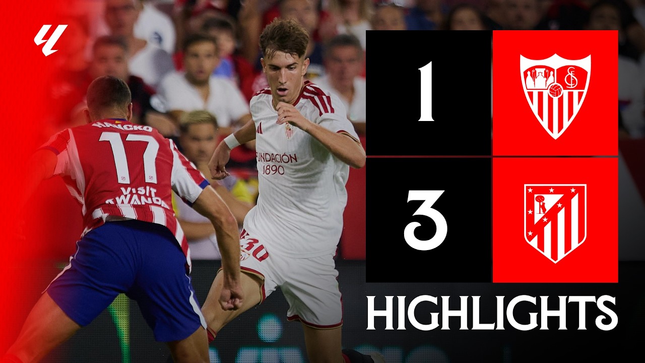 Sevilla FC vs Atlético de Madrid (1-3) LALIGA | Resumen