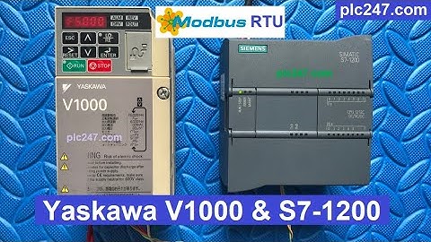 Siemens S7-1200 "Modbus RTU" Yaskawa V1000 Tutorial
