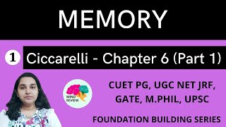 PSYCHOLOGY: Ciccarelli Chapter 6 | Part 1 |  MEMORY  | Mind Review