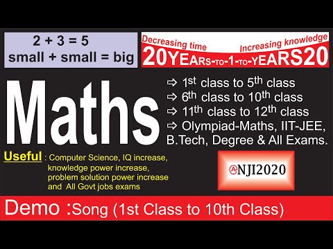 || Maths || (1 to 10th class) || Anji2020 ||