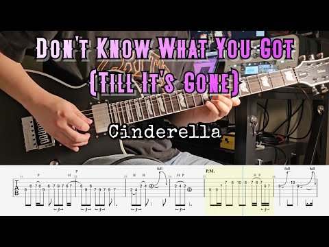 TAB Cinderella Don T Know What You Got Till It S Gone Guitar Solo With Tabs