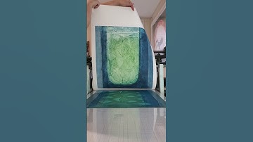 test printing a two color collagraph #collagraph #testprint #monoprint