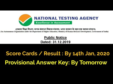 CSIR-NET Dec 2019 Result Date|Provisional Answer key