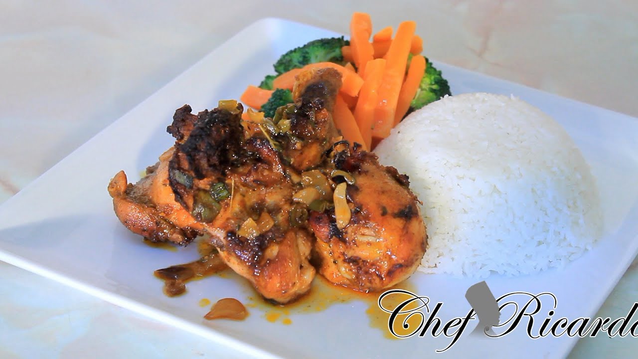 Jerk Chicken Baked In The Oven One Of The Best | Recipes By Chef Ricardo | Chef Ricardo Cooking