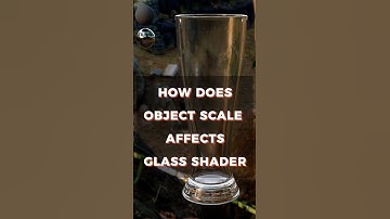 How scale affect glass shader