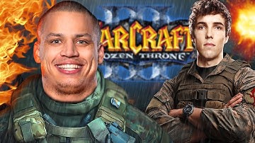 Tyler1 gets his first surround in WC3 - Grubby coaching