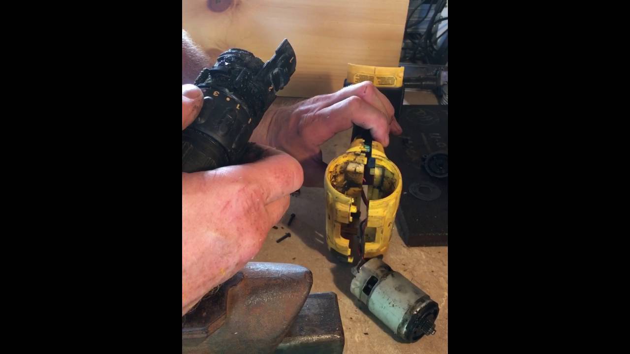 DeWalt drill tear down YouTube