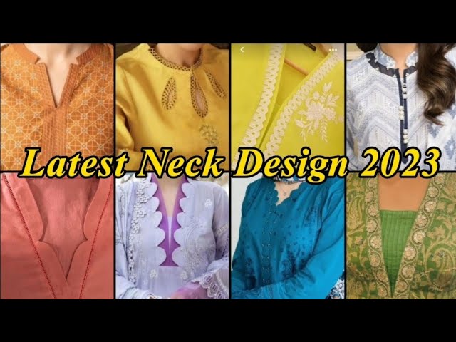 Kurti Neck Design With Gota Patti - India 2023