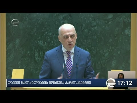 დავით ზალკალიანის მოსმენა პარლამენტში
