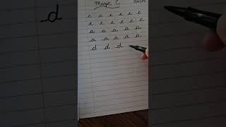 Magic C cursive letters