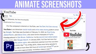 How to Animate Screenshots in Premiere Pro
