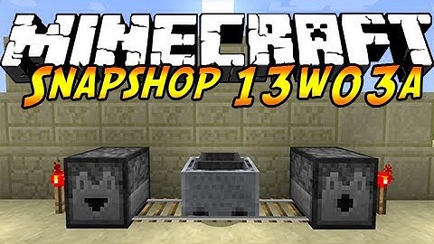 Minecraft: Snapshot 13w03a NEW MINECART, NEW DROPPER BLOCK & MORE!!
