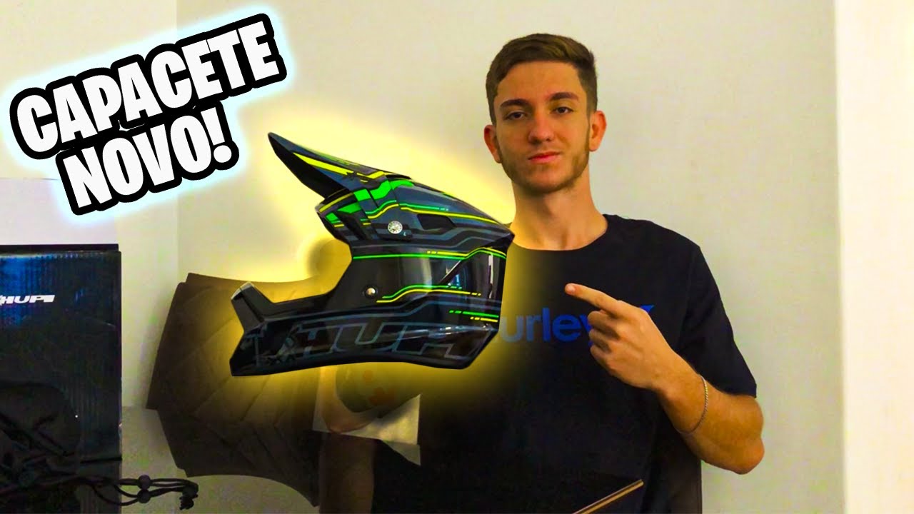 MEU CAPACETE NOVO PARA FAZER DOWNHILL | HUPI DH-3