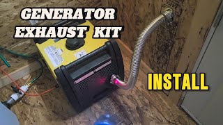 Champion 3400W Inverter Generator Through Wall Exhaust Kit Install & Review