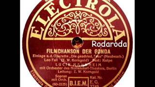 Filmchanson der Gonda   Lucie Mannheim