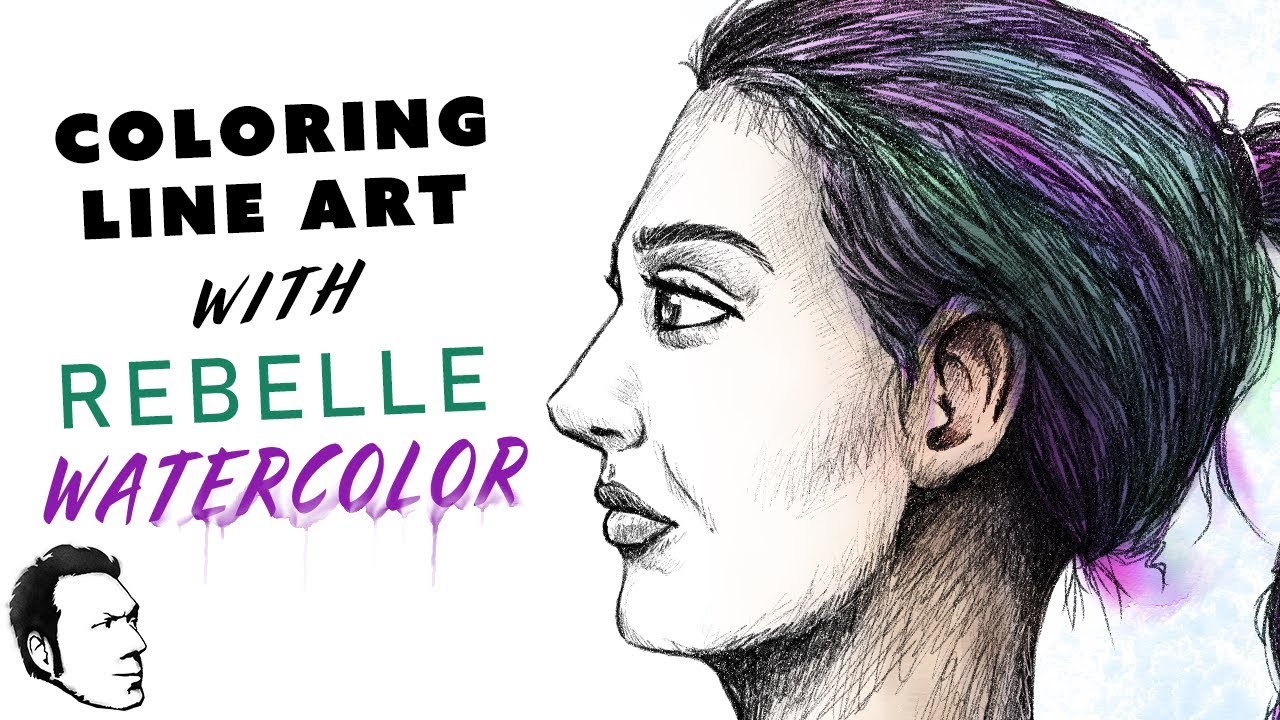 How to Color Your Sketches with Rebelle WATERCOLOR