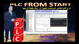 الحلقة التاسعة من كورسPLC FROM START شرح أهم العناصر المستخدمة ببرنامج ال PLC وأدراجها STEP7MICROWIN screenshot 1
