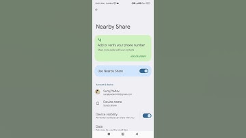 How to turn on/off nearby share in android phone #shorts