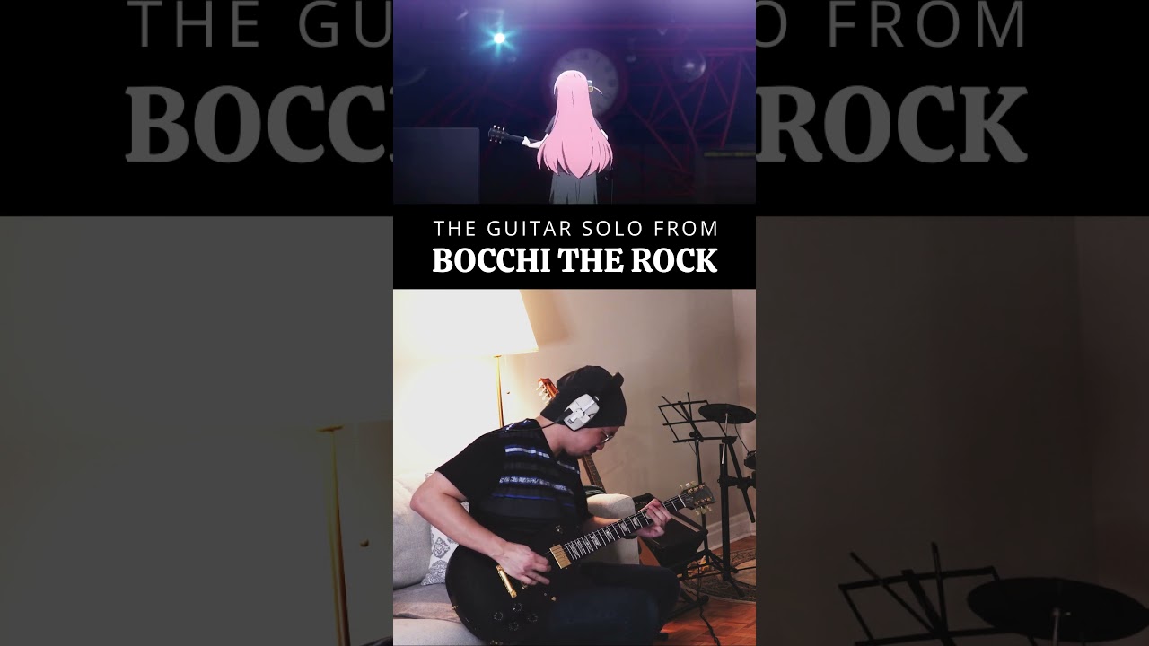 The Guitar Solo From BOCCHI THE ROCK 🎸 #anime #guitar #bocchi #shorts