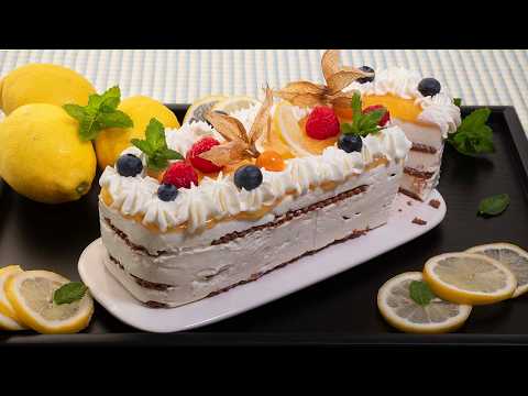 Tarta de limón sin horno | Cremosa, fácil y refrescante