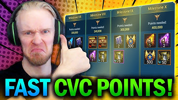 MAX YOUR CVC POINTS! Farm 150k+ Points FAST?! - Raid Shadow Legends Tips