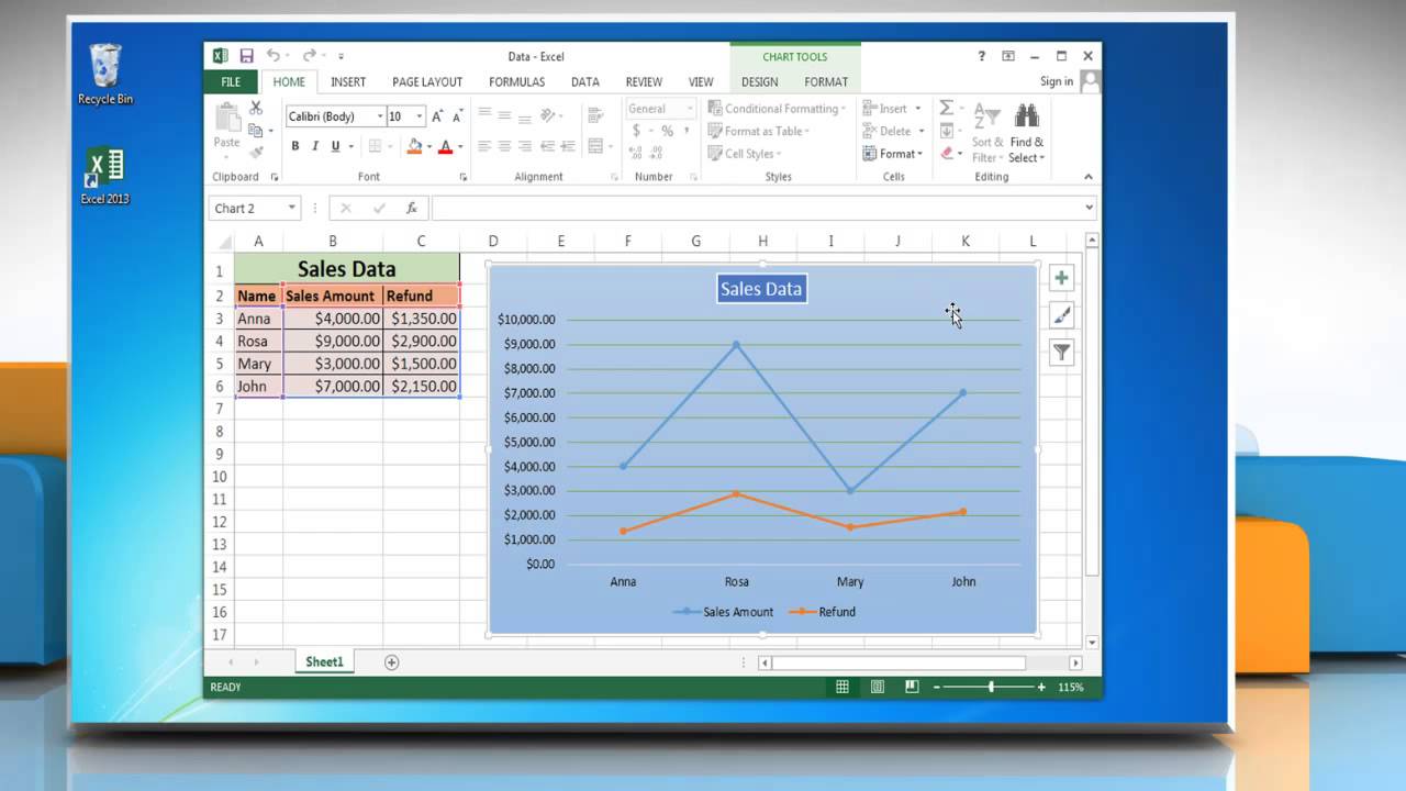 Chart Labels Excel 2013