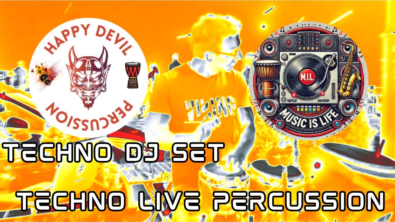 HD21. Techno Percussion Live short Set with Techno Music