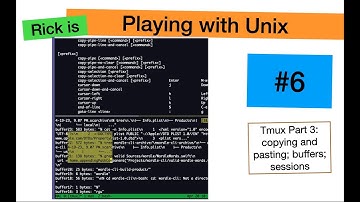 Rick is Playing with Unix: tmux Copying and Pasting (No. 6)