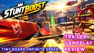 Szybcy i na desce – zwiastun i recenzja rozgrywki STUNTBOOST | PC STEAM 4K screenshot 5