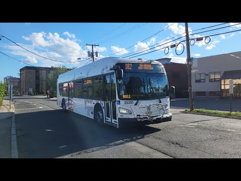 New Jersey Transit: 2026 New Flyer XD40 25303 On The 182