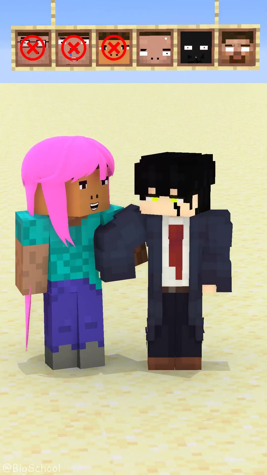 Help Herobrine choose and find his girlfriend! ??