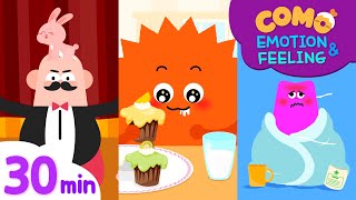 Emotion \& Feeling with Como | Learn emotion 30min | Cartoon video for kids | Como Kids TV