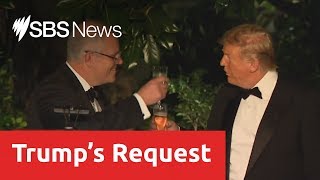 Donald Trump asked Scott Morrison for information to help discredit Mueller report