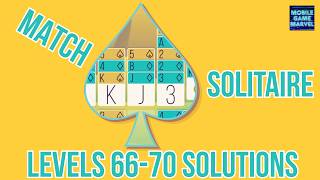 Match Solitaire: Levels 66-70 Tutorials/Gameplay #solitaire #gameplay #match3 #2dgames #cardgames screenshot 2
