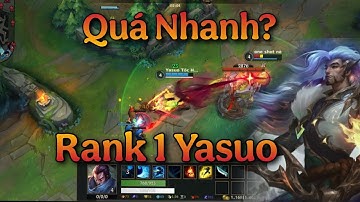 LMHT TỐC CHIẾN: Rank 1 Yasuo Quá Nhanh Băng Trụ Lả Lượt Nhìn Thật Dễ Cân Hết Team Bạn