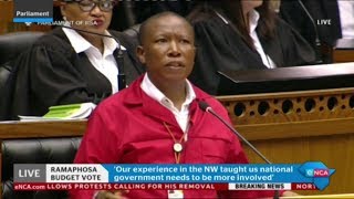 Malema responds to Presidency budget vote speech