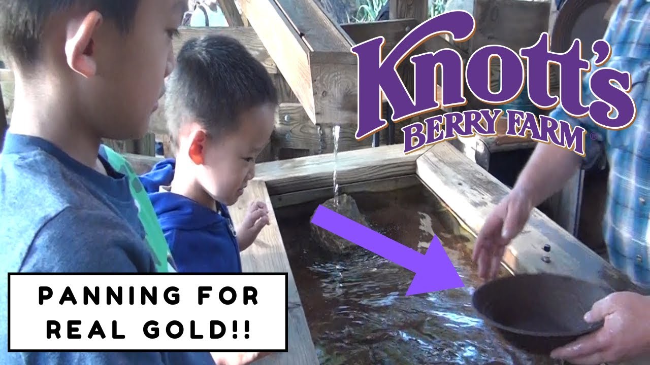 Panning for Real Gold at Knott's Berry Farm!!! - YouTube