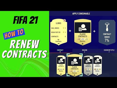 FIFA 21 How to Renew Contracts Ultimate Team Tutorial (Xbox One X)