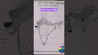 India Soil Map Drawing 🌱#short