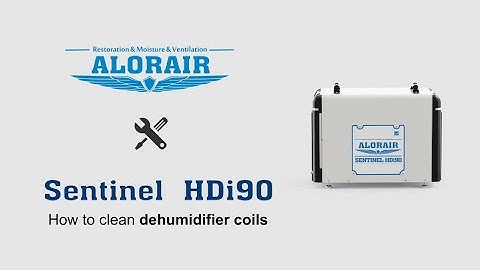 How to clean dehumidifier coils - Sentinel HDi90 Crawl Space & Basement Dehumidifier