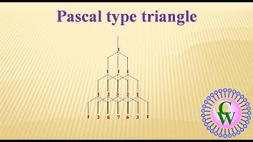 Pascal type triangle