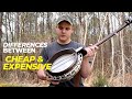 The differences between a cheap and expensive banjo