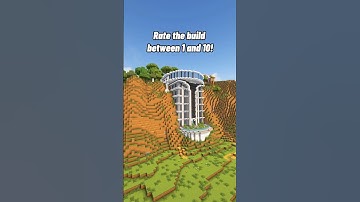 Minecraft: Modern Cliff Building | Timelapse | Tutorial | #builds #shorts #minecraft