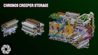 Chronos SMP - Autocrafting Creeper Storage (3.5M gunpowder/h)