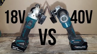 Makita 40v grinder Vs Makita 18v Grinder | XGT vs LXT | Makita GA005G XGT 40v Angle Grinder Review