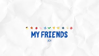 karaoke instrumental Jo1  My Friends kanrom