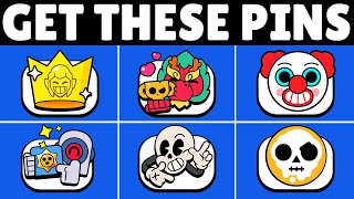 UNLOCK ALL OF THESE FREE PINS in Brawl Stars Today Before they're Gone!