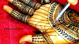 Semi Bridal Mehendi Design ||Front hand Henna Design || Mehendi Lover's