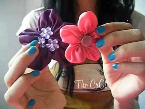 Flores de tela, super fácil! :) youtube